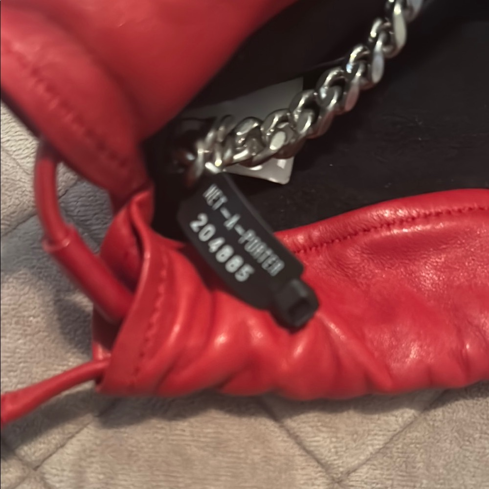 Saint Laurent Red Teddy Crossbody Bag - Picture 11 of 12